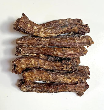 12 Natural Duck Neck Dog Treats – Single Ingredient, Dehydrated &amp; Chewy – Low-Fat, High-Protein Training Reward – Made in USA