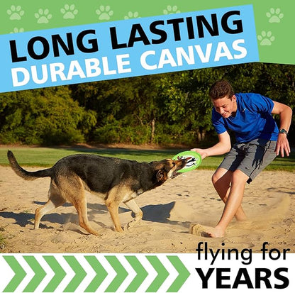 Dog Flying Disc, 3 Pack Dogs Flyer Toys, Lightweight Flying Disc Dog Fetch Toy for Small, Large Dogs &amp; Puppies - Floats in Water &amp; Safe on Teeth
