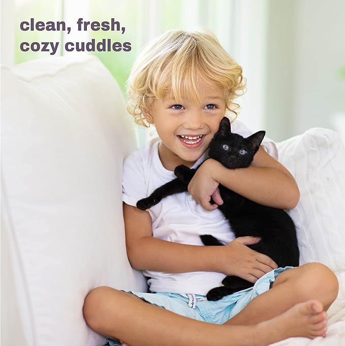 Waterless Foam Shampoo for Cats - No Rinse, Dry Shampoo for Cats - Eliminates Odors - Gentle &amp; Anti-Itch - Natural &amp; Hypoallergenic Waterless Cat Shampoo – Fragrance Free - 8 fl oz