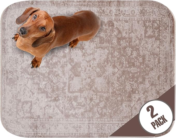 Washable Pee Pads for Dogs - Super Absorbent Reusable Puppy Training Pads - 100% Waterproof, Leak-Proof &amp; Non-Slip Whelping Pads for Pet Housebreaking