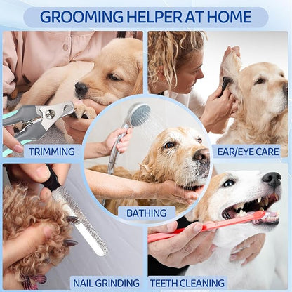 Pet Grooming Hammock for Small Dogs &amp; Cats - Nail Trimming Sling with Clippers, Nail File, &amp; Scissors - XXS Hanging Grooming Harness for Safe &amp; Easy Nail Care