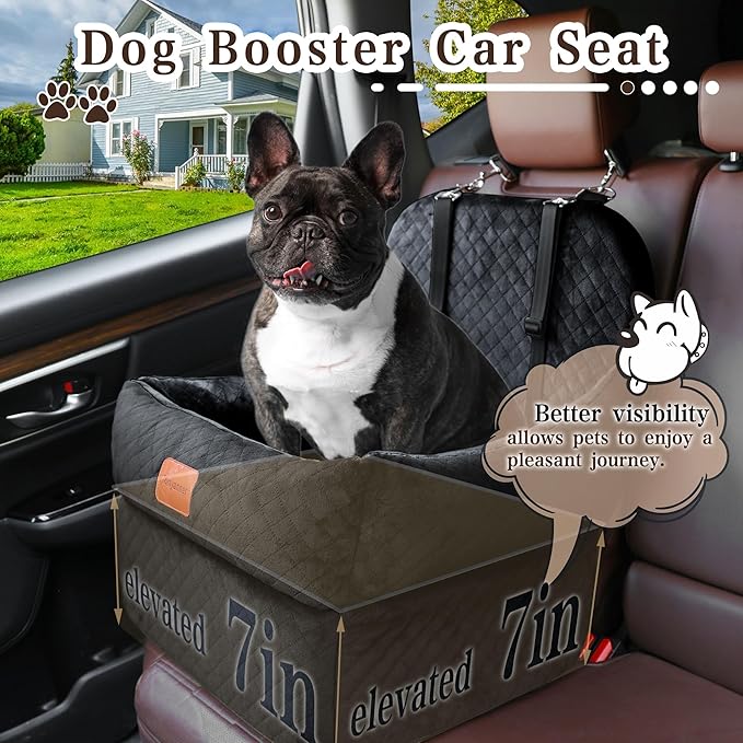 Dog Car Seat-Dog Booster Car Seat with 7&