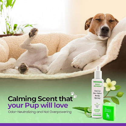 Luxury Daily Dog Deodorant &amp; Grooming Spray – Long-Lasting, Odor Eliminating Pet Deodorizer Spray for Dogs’ Coat &amp; Skin – Gentle &amp; Clean, Irresistible Fresh Spa Scent 5.07 Fl oz.