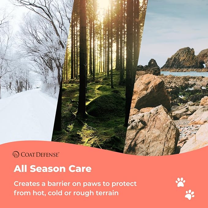 COAT DEFENSE Something Better Balm | Made in USA | Nose &amp; Paw Balm | Lick Safe, Healing and Deeply Moisturizing | Paw Soother for Dogs &amp; Dog Skin Soother (1.5 OZ)