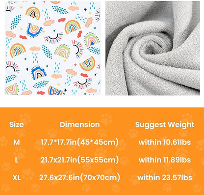 Cat Wrap for Grooming,Cat Wrap for Cutting Nails,Self-Adherent Soft Cat Blanket,Anti-Bite,Anti-Scratch Anti-Escape Multifunctional Cat Grooming Bag(27.6" X27.6",Within 23.57lbs)