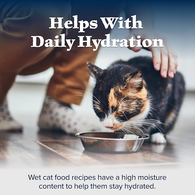 Blue Buffalo Wilderness High-Protein &amp; Grain-Free Wet Cat Food Paté for Adult Cats 7+, Made with Natural Ingredients, Chicken Recipe, 3-oz. Cans (24 Count)