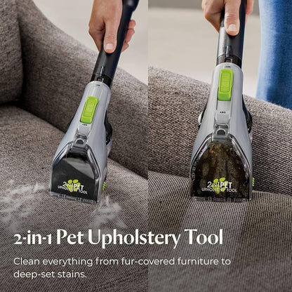 BISSELL ProHeat 2X Revolution Pet Pro Plus, 3588F, Upright Deep Cleaner, 30-minute Dry Time, Dual Dirt Lifter Powerbrush, Hose &amp; Tool Attachment, Pet Upholstery Tool and Tough Stain Tool Included