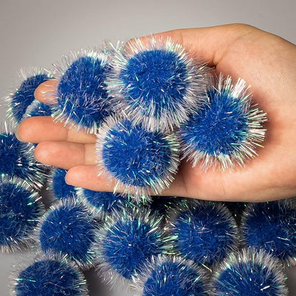 VAPKER 30 Pcs Cat Ball Toys Sparkle Balls Extra Large 2 Inch Cat&