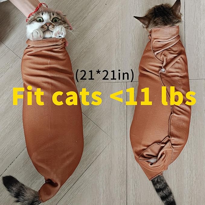 2PCS Cat Wrap for Cutting Nails, 21x21in Self-Adherent Pet Cat Grooming Wrap for Medicine, Nail Clipping, Teeth Brushing, Ear Cleaning | Anti-Escape Anti-Bite Anti-Scratch (Butterfly)