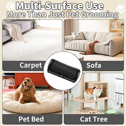 Deshedding Dog Brush - Pet Grooming Tool for Dogs &amp; Cats, Removes Loose Hair on Short &amp; Long Coats, Easy to Clean