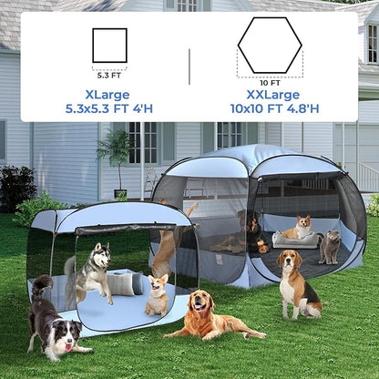 XXLarge Popup Portable Dog Houses, 10&