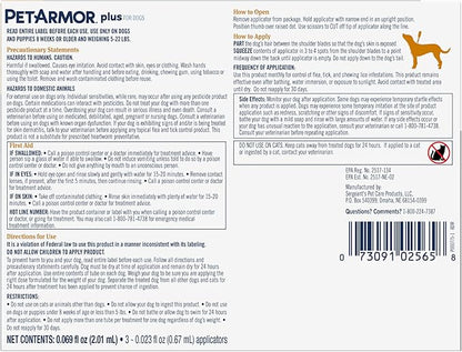 PetArmor Plus for Dogs Flea and Tick Prevention for Dogs, Long-Lasting &amp; Fast-Acting Topical Dog Flea Treatment, 6 Count, small