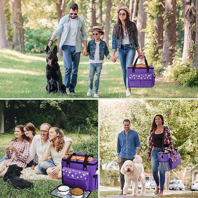 Dog Travel Bag, Airline Approved Dogs Bags for Traveling, 2 Dog &
