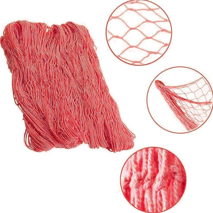 Rosoz Nature Fish Net Wall Decoration with Shells, Ocean Themed Wall Hangings Fishing Net Party Decor for Pirate Party,Wedding,Photographing Decoration