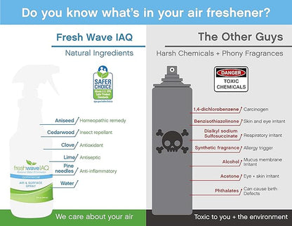 Fresh Wave IAQ Commercial Odor Eliminating Air &amp; Surface Liquid, 1 Gallon | Safer Odor Relief | Natural Plant-Based Odor Eliminator | Odor Absorber for Home or Commercial Areas
