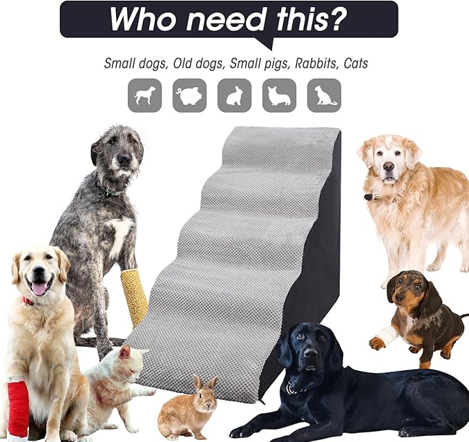Dog Stairs&amp;Steps for High Beds Up to 28&