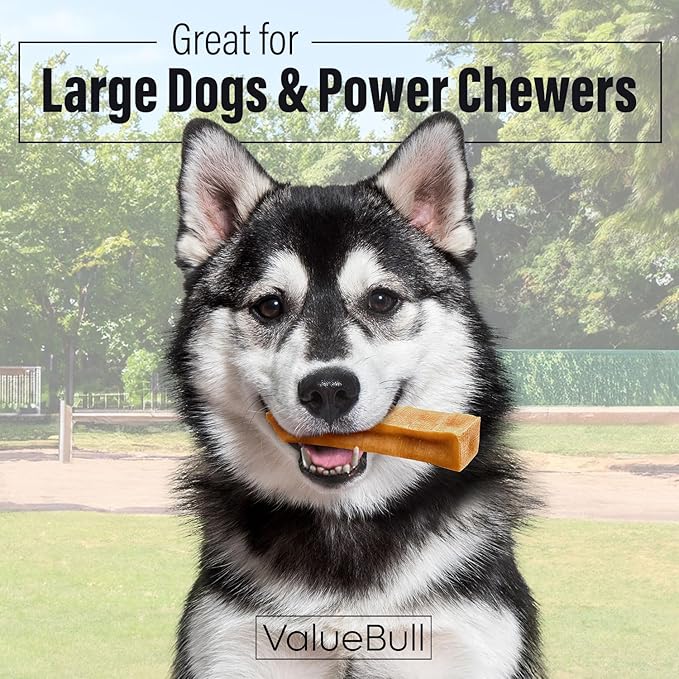 ValueBull Himalayan Yak Cheese Dog Chews, Extra Large, 10 ct - Long Lasting for Aggressive Chewers, All Natural, Healthy &amp; Safe, Low Odor Nepal Yak Milk Chews