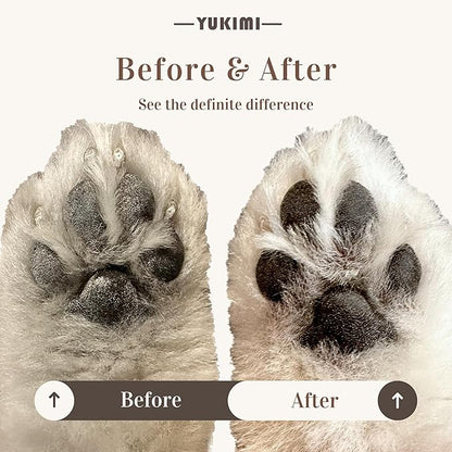 YUKIMI Premium Amino Acid Paw Cleanser with Silicone Bristle Brush for Dogs &amp; Cats | Dermatologist Certified Hypoallergenic | Hydrating, Soothing, Deodorizing, Moisturizing | pH Balanced - 5.0 Fl Oz