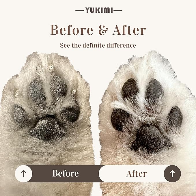 YUKIMI Premium Amino Acid Paw Cleanser with Silicone Bristle Brush for Dogs &amp; Cats | Dermatologist Certified Hypoallergenic | Hydrating, Soothing, Deodorizing, Moisturizing | pH Balanced - 5.0 Fl Oz
