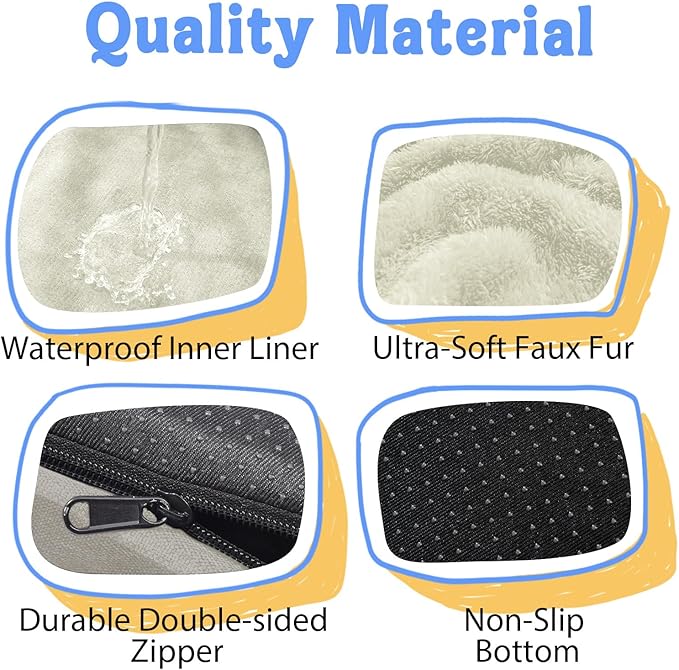 Orthopedic Removable Large Dog Bed -XL Large Dog Beds with Washable Cover and Removable Bolsters Non-Slip Bottom &amp; Waterproof Pet Bed Sofa for Big Size Dogs