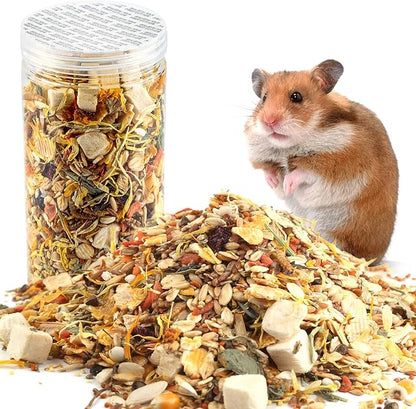 Gourmet Hamster &amp; Gerbil Food, Dry Food for Hamsters-Supports Healthy Digestion and Healthy Teeth Unique Edible Treats for Guinea Pigs, Hamsters, Gerbils