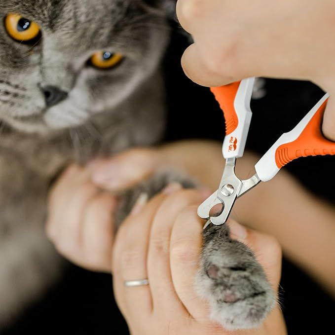 Mr. Pen Cat Nail Trimmer - Raspberry Red &amp; White, Cat &amp; Dog Nail Clipper