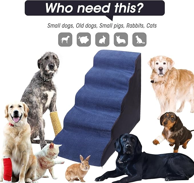 Dog Stairs&amp;Steps for High Beds Up to 28&