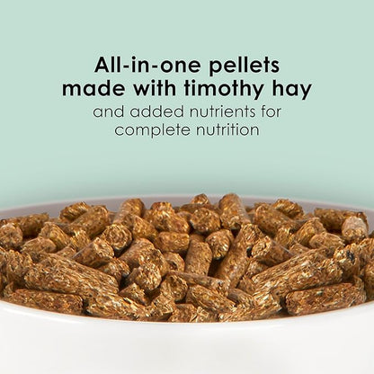 Kaytee Timothy Complete Rabbit Food, Made with Timothy Hay, High in Fiber, Supports Dental Health and Digestion, 9.5 pounds