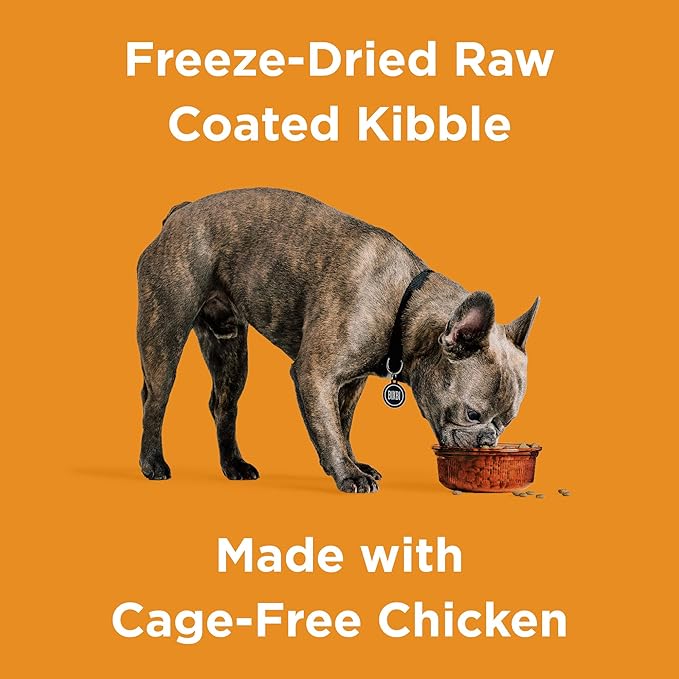 BIXBI Rawbble Dry Dog Food, Chicken, 4 lbs - USA Made with Fresh Meat - No Meat Meal &amp; No Corn, Soy or Wheat - Freeze Dried Raw Coated Dog Food - Minimally Processed for Superior Digestibility