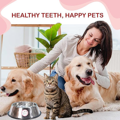 Dog Breath Freshener Powder for Water – Cat &amp; Dog Dental Care Water Additive, Natural Plaque &amp; Tartar Remover, Bad Breath Eliminator, Easy No-Brush Oral Hygiene – 45 Servings, Vet Recommended