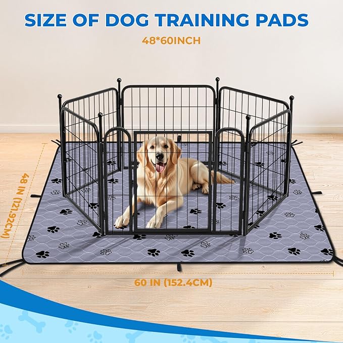 Fostanfly Non-Slip Washable Pee Pads for Dogs, 2 Pack 48&