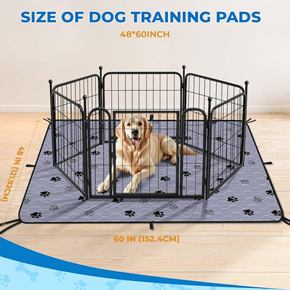 Fostanfly Non-Slip Washable Pee Pads for Dogs, 2 Pack 48&
