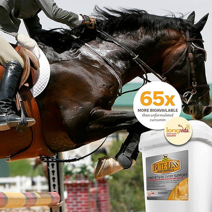 Absorbine Bute-Less Performance Advanced Formula Horse Supplement Pellets, Supports Healthy Inflammatory Response &amp; GI Tract, 3.75lb Tub / 30 Day Supply