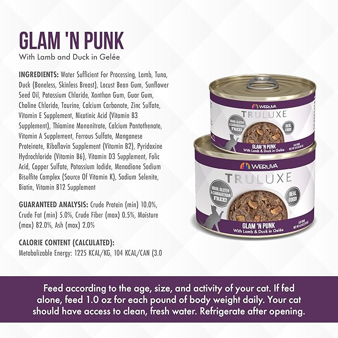 Weruva Truluxe Cat Food, Glam &