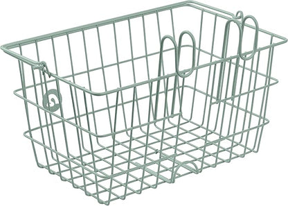 Retrospec Apollo-Lite Lift-Off Bike Basket - Detachable Steel Handlebar Basket with Carrying Handle for Commuting, Shopping &amp; Beach Trips - 14.5in x 9.5in Weather-Resistant Biking Gear