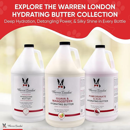 Warren London - Hydrating Butter and Leave-in Conditioner for Dogs Skin and Coat - Pomegranate &amp; Acai - 1gal