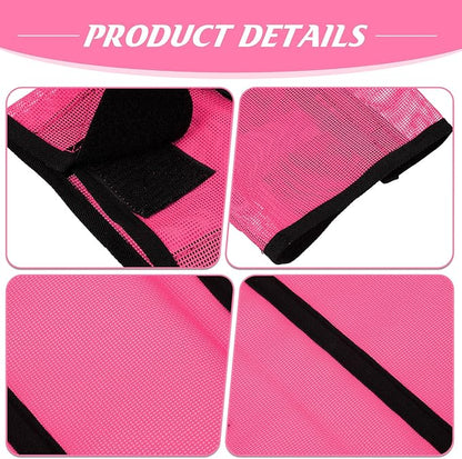 Jexine 12 Fly Boots for Horse Set of 12 Loose Breathable Mesh Horse Fly Sheets Protective Horse Leg Wraps Leggings for Preventing Flies and Mosquitoes Bites (Purple, Red, Pink)
