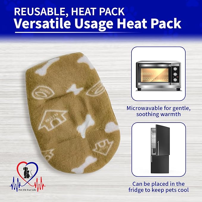 Pet Fit For Life Cuddle Pup Toy with Heartbeat &amp; Heat Pack - USB Rechargeable Cuddly Dog Sleep Aid - Calming Comfort for Anxiety Relief - Safe, Huggable Pet Crate Training Aid - Extra Large