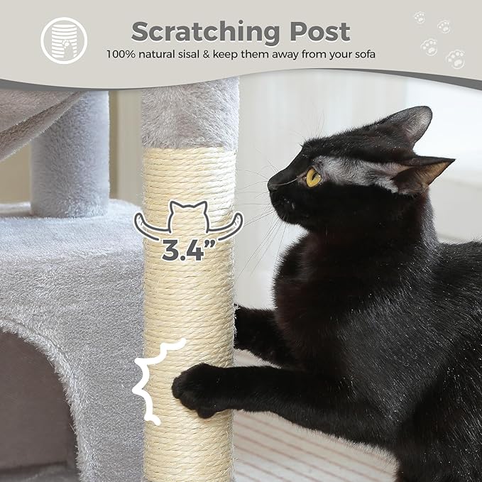 PEQULTI 4-in-1 Cat Tree, 33&