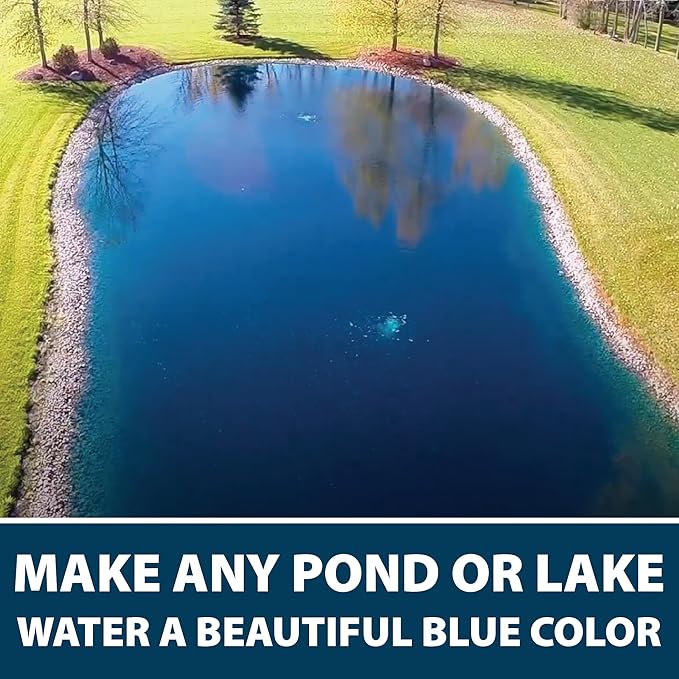 Airmax Black DyeMond Pond Dye 4X Concentrate for Outdoor Ponds &amp; Lakes, Natural Pond Colorant &amp; Beauty Enhancer, Block Ultraviolet Rays, Fish, Bird &amp; Livestock Safe, Easy Liquid Application, 1 Quart