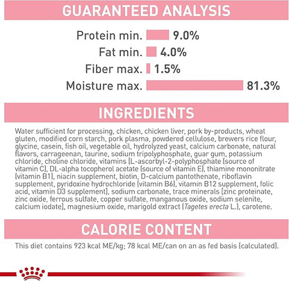 Royal Canin Feline Health Nutrition Mother &amp; Babycat Ultra Soft Mousse in Sauce Canned Cat Food, 3 oz can (12-count)