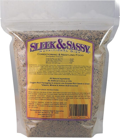 SLEEK &amp; SASSY Conditioning &amp; Nestling Bird Food (4 lbs.)