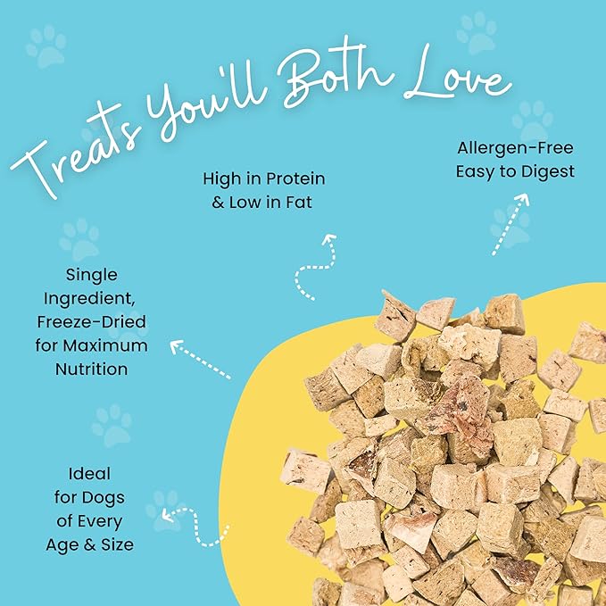 hotspot pets Freeze Dried Beef Heart Treats for Cats &amp; Dogs - 1LB Resealable Big Bag, Made in USA, Single Ingredient All Natural Grain-Free Immune support Treats -Perfect for Training, Topper or Snack