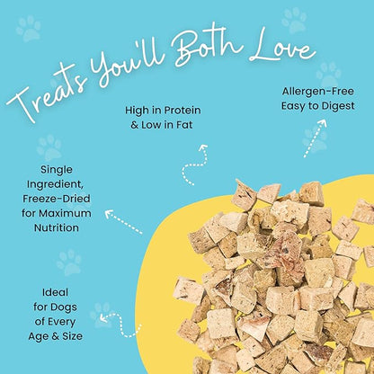 hotspot pets Freeze Dried Beef Heart Treats for Cats &amp; Dogs - 1LB Resealable Big Bag, Made in USA, Single Ingredient All Natural Grain-Free Immune support Treats -Perfect for Training, Topper or Snack