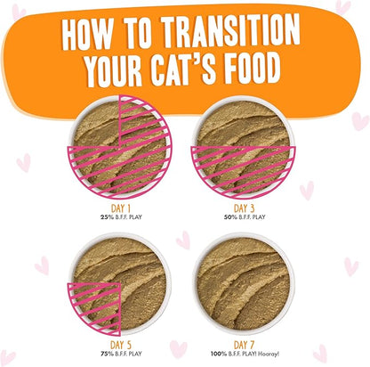 Weruva B.F.F. Play - Best Feline Friend Paté Lovers, Aw Yeah!, Tuna &amp; Salmon Oh Snap! with Tuna &amp; Salmon, 5.5oz Can (Pack of 8)