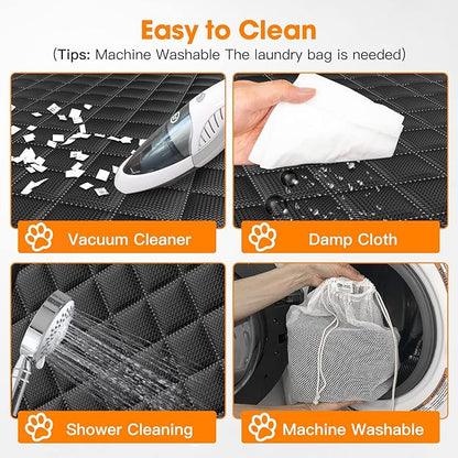 MIXJOY Dog Seat Cover for Back Seat Waterproof Dog Seat Covers for Cars, Car Seat Protector for Dogs, Nonslip Back Seat Cover for Trucks &amp; SUV