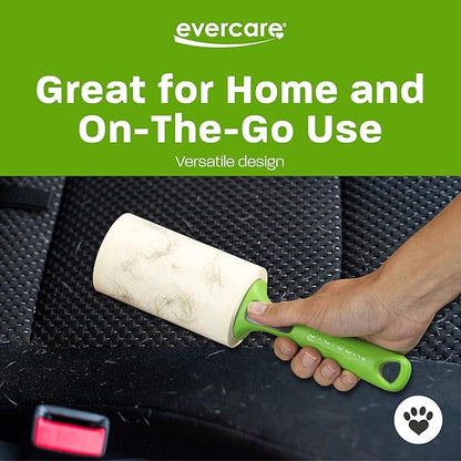 Evercare All Purpose Pet Hair Lint Roller with 2 Refills, 180 Total Sheets – Reusable Sticky Roller for Pet Hair, Cat &amp; Dog Hair Remover, Lint Remover, Pet Hair Remover for Furniture, Clothing &amp; Cars