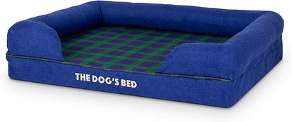 The Dog’s Bed, Med Black Watch Tartan 30x23.5, Memory Foam, Pain Relief: Arthritis, Hip &amp; Elbow Dysplasia, Post Surgery, Lameness, Supportive, Calming, Waterproof Washable Cover, Veterinary Approved