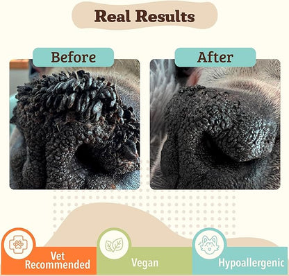 Natural Dog Company Snout Soother, Dog Nose Balm, Wax &amp; Cream for Dry, Cracked Noses, Heals &amp; Moisturizes with Shea Butter &amp; Coconut Oil, Lick-Safe Nose Butter, Made in USA, 2 oz. Stick