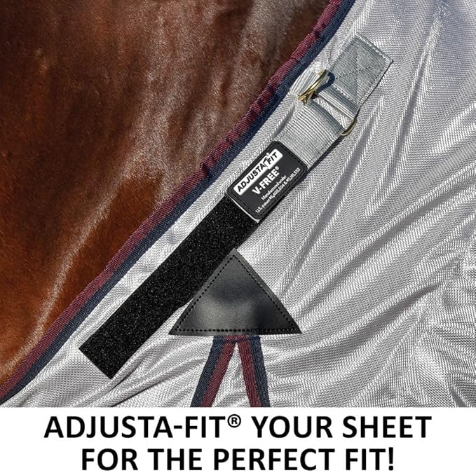 Dura-Tech RipGuard Adjusta-Fit Horse Fly Sheets | Self-Repairing Durability | Enhanced UV &amp; Insect Protection | Ideal for All Horse Breeds